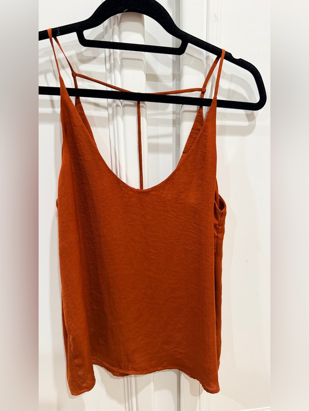 Capulet Rust Orange Spaghetti Strap Cami Top